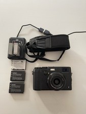 Fujifilm X100T Digital Camera 16.3MP Black with 5 Batteries, Charger, and Strap