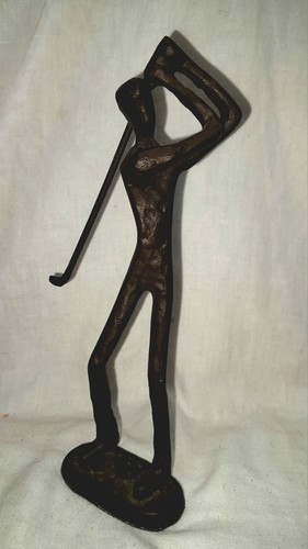 Cast iron bronzed - iron, golfer