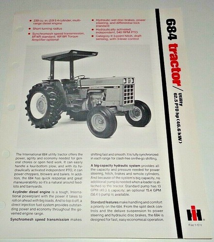 International 684 tractor - ih,