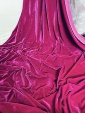 1 mtr hot pink velour velvet