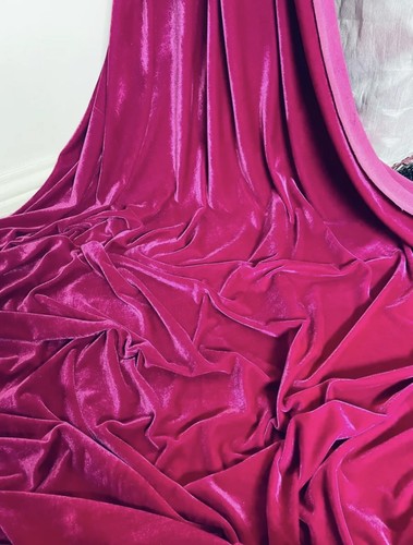 Mtr hot pink velour velvet - hot,