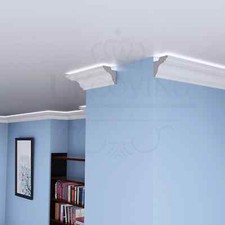 PLASTER COATED COVING moulding Uplight LED cornice SH12 90mm x 90mm PREMIUM