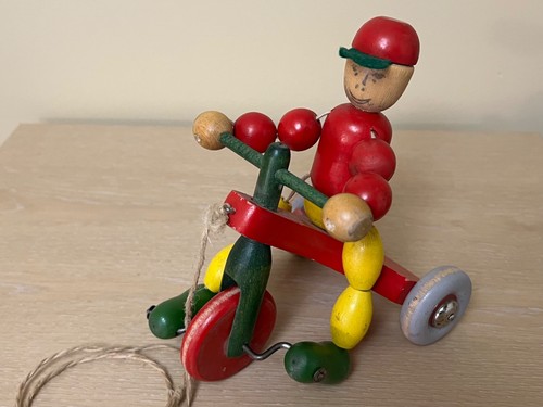 Vintage brio wooden tricycle - wooden,