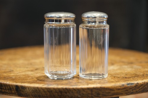 Vintage ribbed glass - glass, &