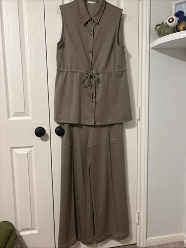 Zara beige twill - twill, vest