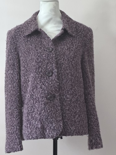 Ewm purple bouclé knit - bouclé,