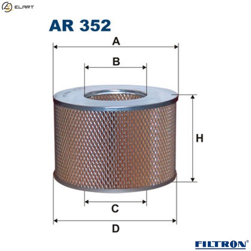 Air filter 352 for - filter,
