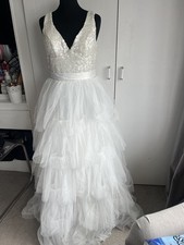 Absolutely Stunning Coast Wedding Dress Size 14 Tulle Sequinned Layered BNWT