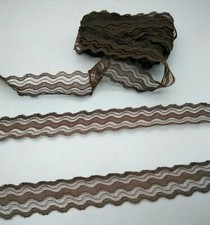 2  Brown Lace Edging Trim