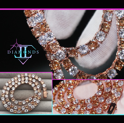 Simulated rose gold diamond - simulated,