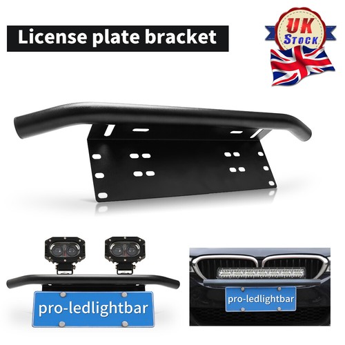 Bull bar bumper black license - bumper,