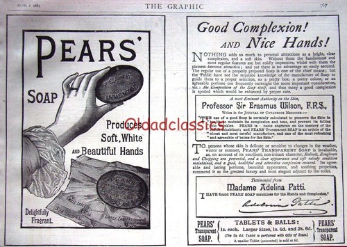 Antique 1886 pears cosmetic - pears',