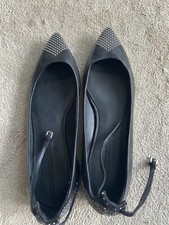 Zara Black Flat Shoes With
