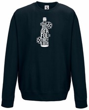 Christmas Jumper Sweater Funny Wonderful Time For A Beer Xmas Jumper All Sizes