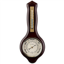 Wm.Widdop Wooden Barometer and