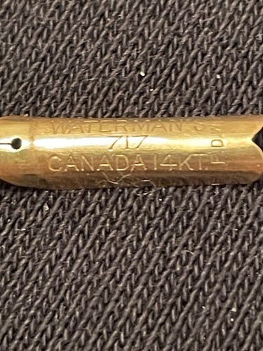 Waterman 717 14k gold - waterman, vtg
