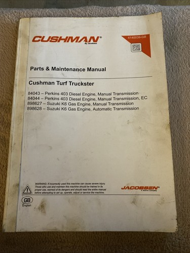 Jacobsen cushman - cushman,