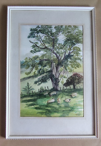 Vintage framed countryside