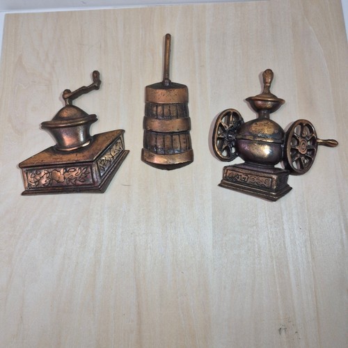 Vintage copper tone wall decor - vintage,