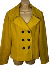 NEXT Mustard Yellow Peacoat