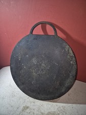 Vintage Large Bakestone Bake Stone Welsh Cake Hot Plate Cast Iron 