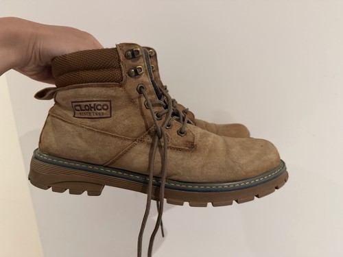Brown suede winter boots 43 - brown,