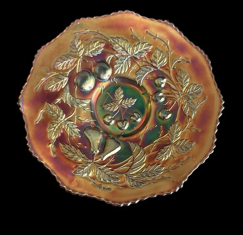 Fenton carnival glass wavy - carnival,