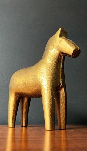 Vintage mcm gold - gold, cast
