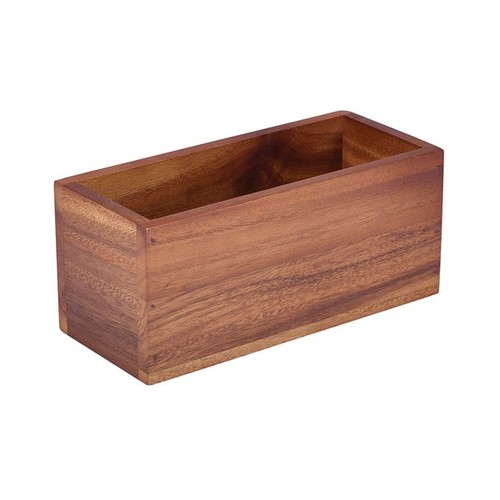 Acacia wood table caddy - acacia,