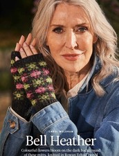 BELL HEATHER MITTS  - Knitting Pattern - ROWAN FELTED TWEED DK