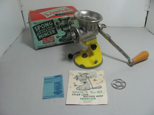 Vintage spong 601 mincer lever - vintage,