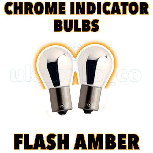Chrome silver indicator bulb - chrome,