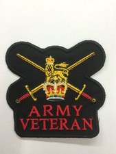 ARMY VETERANS Embroidered Badge
