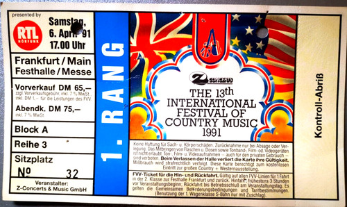 Country music festival 1991 - country,