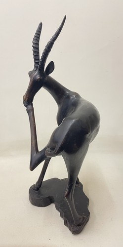 Large carved wooden african - large,