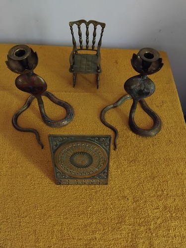 Vintage pair indian brass - vintage,