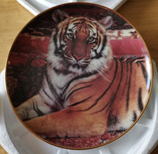 Franklin Mint "The Imperial Tiger" collector plate art by Ron Kimball