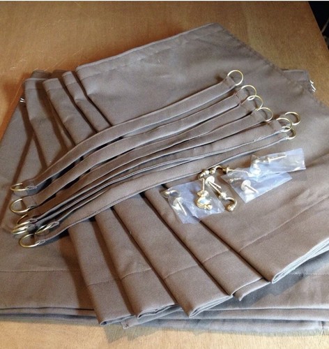 Camper van curtains brown - van,