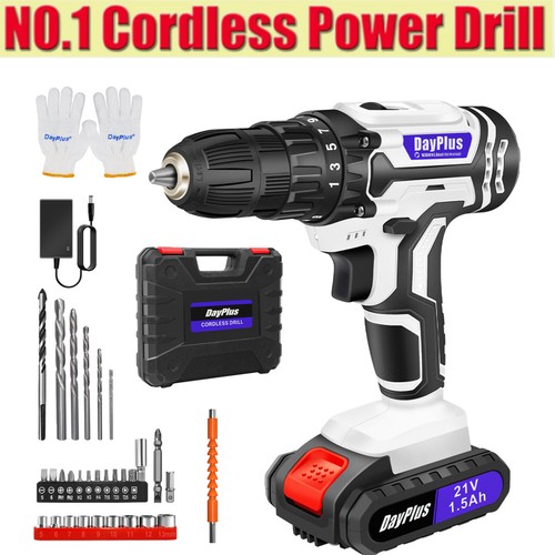 21v cordless drill driver - cordless, set
