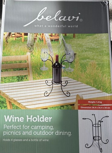 Table top metal wine - bottle, &