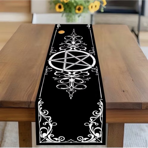Pentagram shaped black and - pentagram-shaped,