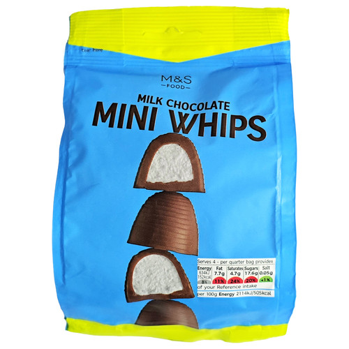 Milk chocolate mini whips - milk,