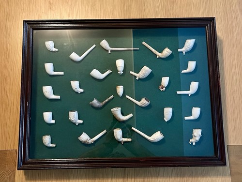 Antique clay smoking - clay, pipes
