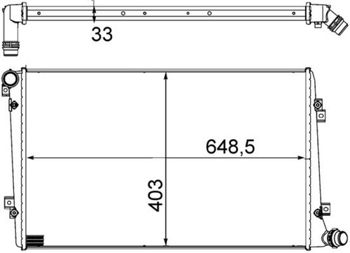Fits audi tdi radiator - fits,