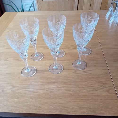 Lead crystal wine glasses - 6,
