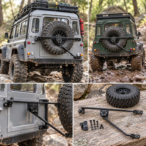Spare wheel swing away - away, carrier
