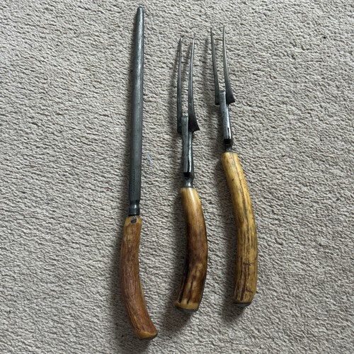 Vintage meat carving fork - ,