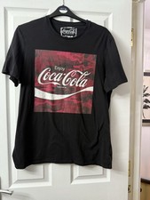 Coca-Cola Men's T-Shirt Size XL Black Enjoy
