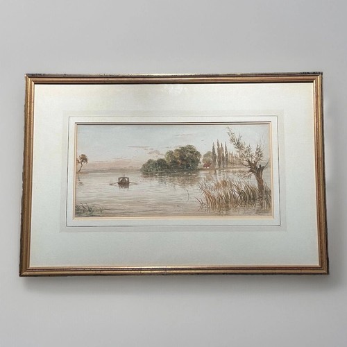 Rowing boat river - a,