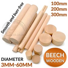 Beech Wood Dowels Smooth Rod